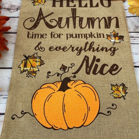 GARDEN Flag Hello Autumn - Picture 2 of 3